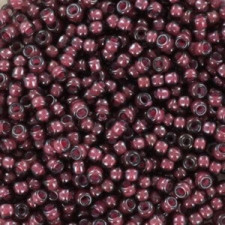 Miyuki rocailles Perlen 8/0 - Fancy lined aubergine 8-386